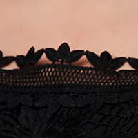 Fekete elegáns pamutból készült női blúz