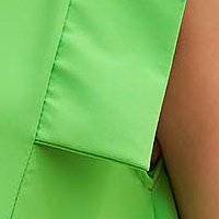 Világos zöld rövid bő szabású ruha vékony anyagból kerekített dekoltázssal