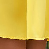 Sárga rövid bő szabású ruha vékony anyagból kerekített dekoltázssal