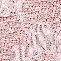 Csipkéből készült midi ruha - púder rózsaszín, szűkszabású, váll nélküli - StarShinerS