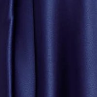 Rochie din tafta bleumarin lunga in clos accesorizata cu cordon cu pietre strass - Artista