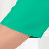 Zöld ruha rövid rugalmas szövet csipke díszítéssel zakó tipusú