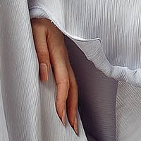 Gray Satin Dress with Asymmetric Wide Cut - Artista