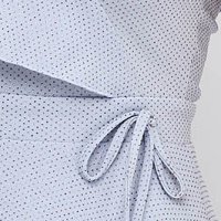 Világoskék - StarShinerS ruha harang krepp csillogó díszítések háromnegyedes