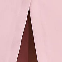 Púder rózsaszínű midi ceruza ruha rugalmas szövetből virágos hímzéssel - StarShinerS