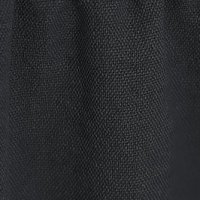 Fekete georgette bő szabású fodros női blúz