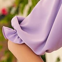 Elegáns ruha lila midi ceruza rugalmas szövetből gyöngy díszítéssel