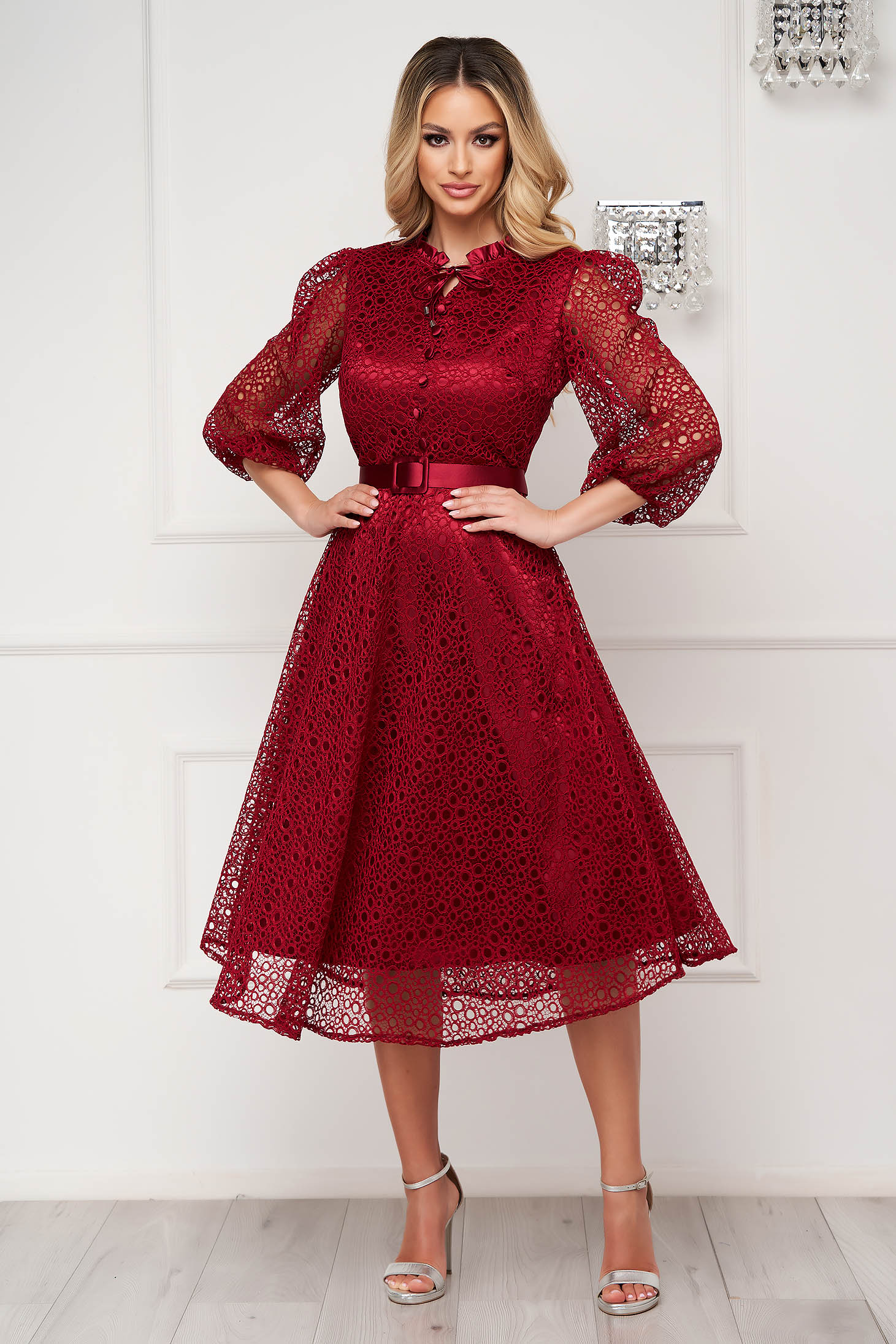 Accessorize on sale burgundy dress