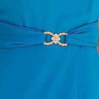 Türkizzöld muszlin midi harang ruha csillogó díszítésekkel - StarShinerS