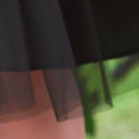 Fekete midi harang ruha tüllből 3d virágos díszítéssel - StarShinerS