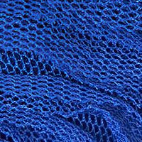 Kék midi harang ruha tüllből 3d virágos díszítéssel - StarShinerS