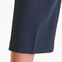 Dark blue trousers conical high waisted lateral pockets