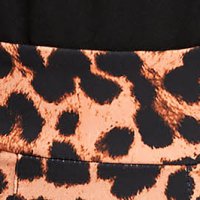 Pantaloni din stofa usor elastica conici cu talie inalta - StarShinerS