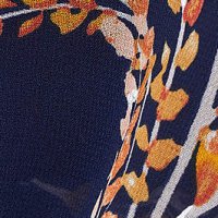Midi muszlin ruha harang alakú gumirozott derékrésszel övvel ellátva