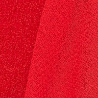 Piros szűk szabású krepp női blúz muszlin ujjakkal - StarShinerS