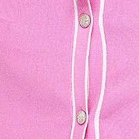 Rochie tricotata roz midi tip creion cu decolteu in v - SunShine