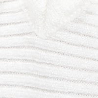 Fehér bő szabású kötött pulóver gyöngy díszítéssel