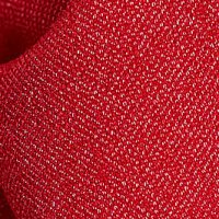 Rochie din crep rosie tip creion crapata pe picior cu umeri cu volum - StarShinerS