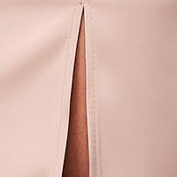 Púder rózsaszinű StarShinerS rövid ceruza ruha perforált szaténból, lyukasztott anyagból