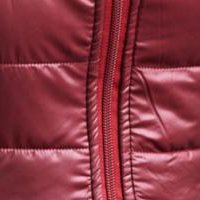 Burgundy jacket from slicker asymmetrical with inside lining