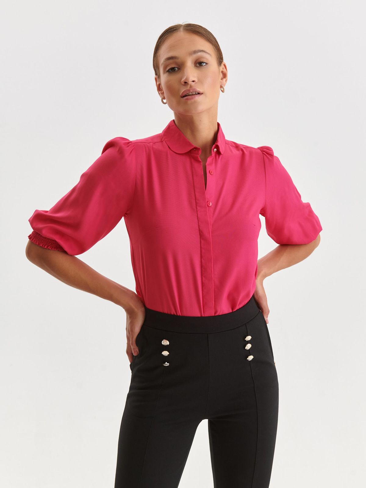 Pink bő szabású női ing