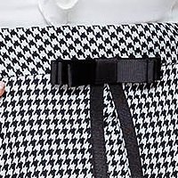 Skirt pencil elastic cloth with frilled waist