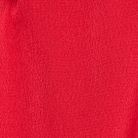 Red Satin Short A-Line Dress with Wrap Over Neckline - StarShinerS