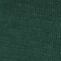 Sötétzöld pamutból készült bő szabású pulóver magas gallérral