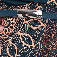 Harang alakú lycra ruha szintetikus bőr övvel gumirozott derékrésszel - StarShinerS