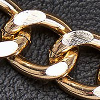 Golden Chain Belt with Metallic Look