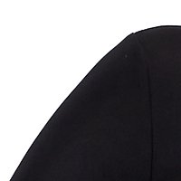 Lycra hosszú szűk szabású női blúz - fekete, oldalt felsliccelt magas gallérral - StarShinerS