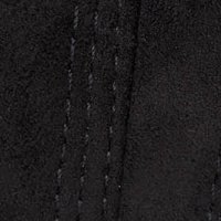 Fekete rövid szűkített fordított bőr dzseki műszőrmével