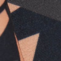 Rövid krepp harang ruha nyomtatott mintával - StarShinerS