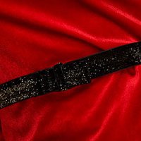 Piros - StarShinerS midi ceruza ruha bársonyból masni díszítéssel övvel ellátva