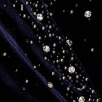 Dark blue dress velvet midi pencil wrap around with crystal embellished details