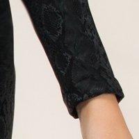 Rochie din piele ecologica neagra midi tip creion cu accesoriu tip curea - PrettyGirl