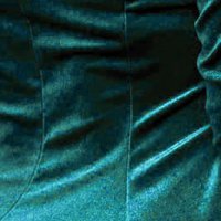 Sötétzöld rövid harang ruha bársonyból kerekített dekoltázssal - StarShinerS