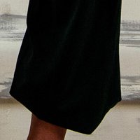 Dark green velvet jumpsuit with wide cut, side pockets and front zipper - PrettyGirl
