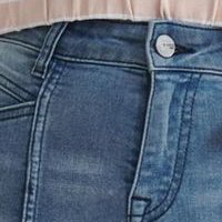 Blue trousers denim conical medium waist