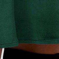 Dirty green dress velvet short cut cloche wrap over front - StarShinerS