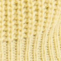 Sárga bő szabású oldalt felsliccelt kötött pulóver