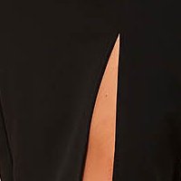 Fekete midi ceruza ruha enyhén rugalmas szövetből - StarShinerS