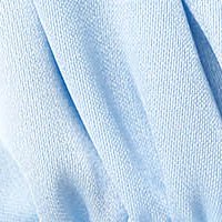 Bluza dama din satin albastru-deschis cu croi larg si nasturi decorativi la mansete - StarShinerS