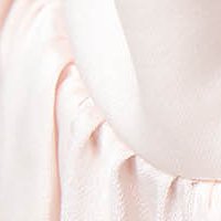 Bluza dama din satin crem cu croi larg si nasturi decorativi la mansete - StarShinerS