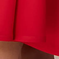 Piros midi harang ruha rugalmas szövetből hátán v-dekoltázzsall - StarShinerS