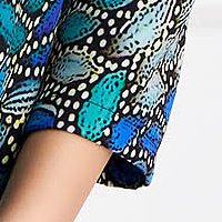 Dress slightly elastic fabric with print details loose fit - StarShinerS
