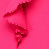 Fuchsia dress slightly elastic fabric short cut loose fit with ruffle details - StarShinerS