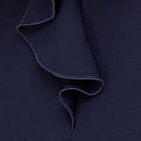 Sötétkék rövid bő szabású fodros ruha enyhén rugalmas szövetből - StarShinerS