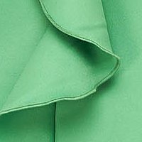 Rochie din stofa usor elastica verde-deschis scurta cu croi larg si volanase - StarShinerS