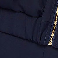 Jacheta din stofa usor elastica bleumarin cu guler decorativ - StarShinerS
